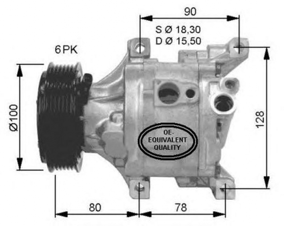 Compresor clima FIAT STILO Multi Wagon 192 NRF 32466