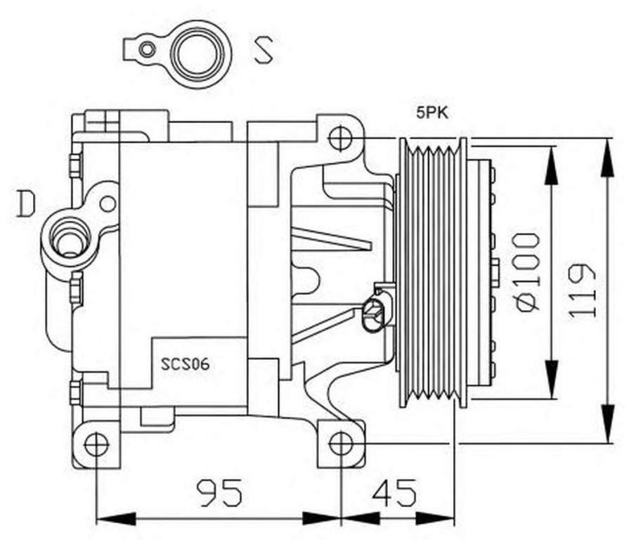 Compresor clima FIAT STRADA pick-up 178E NRF 32183G