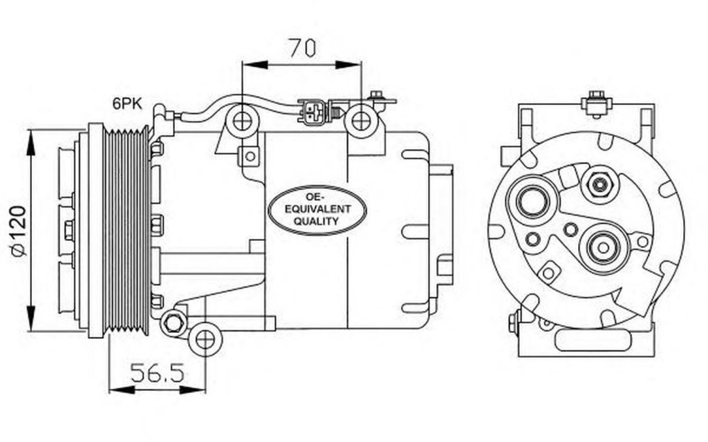 Compresor clima FORD C-MAX DM2 NRF 32250