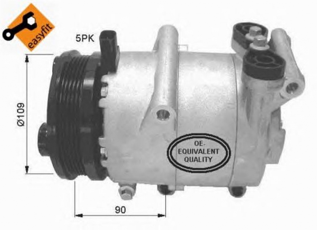 Compresor clima FORD C-MAX DM2 NRF 32405