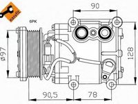 Compresor clima FORD FIESTA IV JA JB NRF 32199G