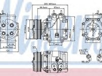 Compresor clima FORD FIESTA VI NISSENS 89235