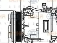 Compresor clima FORD FOCUS C-MAX HELLA 8FK 351 113-451 PieseDeTop