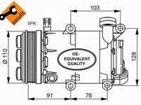 Compresor clima FORD FOCUS C-MAX NRF 32415