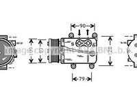 Compresor clima FORD FOCUS DAW DBW AVA FDK105