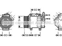 Compresor clima FORD FOCUS II limuzina DA AVA FDK431