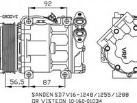 Compresor clima FORD FOCUS II limuzina DA NRF 32271 PieseDeTop