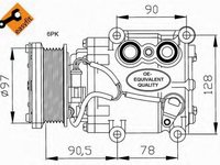 Compresor clima FORD KA RB NRF 32199