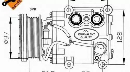 Compresor clima FORD MONDEO II combi BNP NRF 