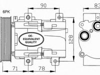 Compresor clima FORD MONDEO II limuzina BFP NRF 32107