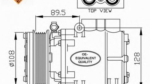 Compresor clima FORD MONDEO III B5Y NRF 32248