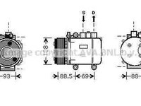 Compresor clima FORD MONDEO III limuzina B4Y AVA FDK174