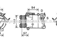 Compresor clima FORD MONDEO IV limuzina BA7 AVA FDK482