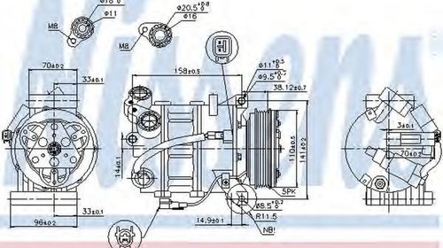 Compresor clima FORD MONDEO IV Turnier BA7 NI