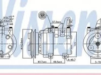 Compresor clima FORD RANGER ER EQ NISSENS 890059 PieseDeTop