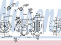 Compresor clima FORD S-MAX WA6 NISSENS 89350