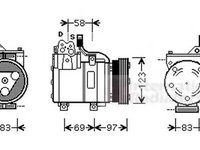 Compresor clima HYUNDAI ACCENT I X3- VAN WEZEL 8200K093 PieseDeTop