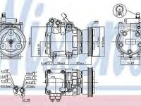 Compresor clima HYUNDAI ACCENT limuzina X3- NISSENS 89253