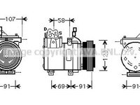 Compresor clima HYUNDAI COUPE GK AVA HYK161