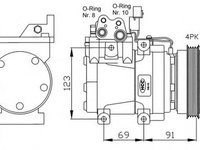 Compresor clima HYUNDAI COUPE GK NRF 32200G