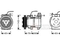 Compresor clima HYUNDAI GALLOPER II JK-01 VAN WEZEL 8200K124