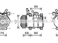 Compresor clima HYUNDAI i20 PB PBT AVA HYK319