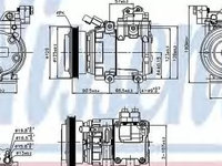 Compresor clima HYUNDAI LANTRA II J-2 NISSENS 89082 PieseDeTop