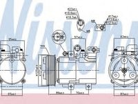 Compresor clima HYUNDAI TERRACAN HP NISSENS 890182