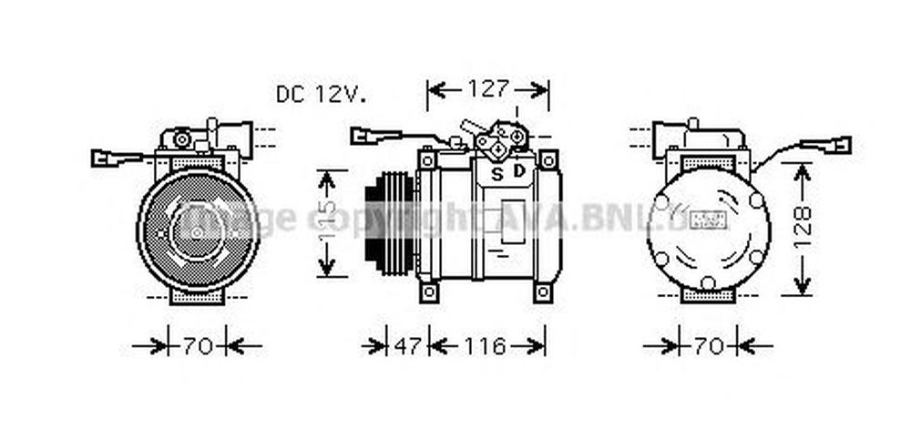 Compresor clima IVECO DAILY IV platou sasiu AVA IV