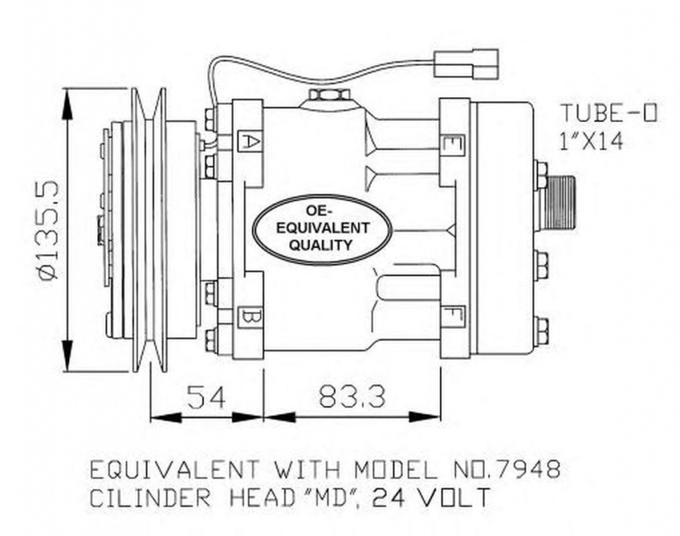 Compresor clima IVECO EuroTech MP NRF 32074