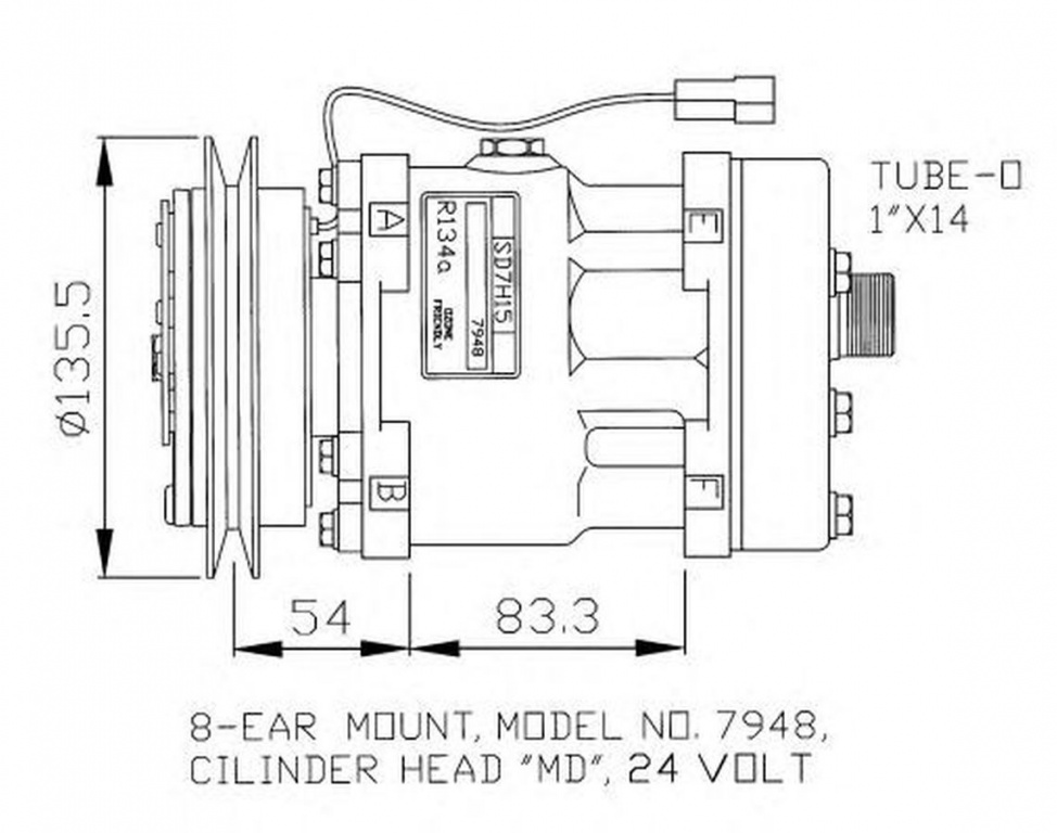 Compresor clima IVECO EuroTech MP NRF 32074G