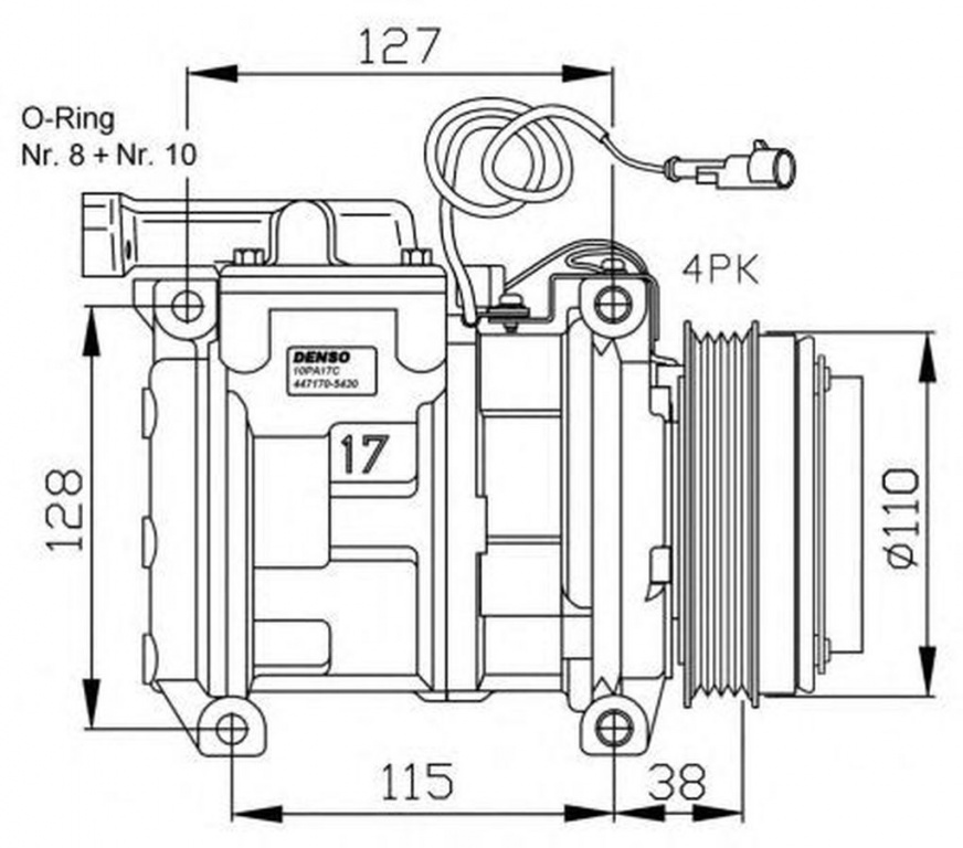 Compresor clima IVECO EuroTech MP NRF 32556G