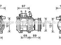 Compresor clima KIA CERATO LD AVA KK177 PieseDeTop