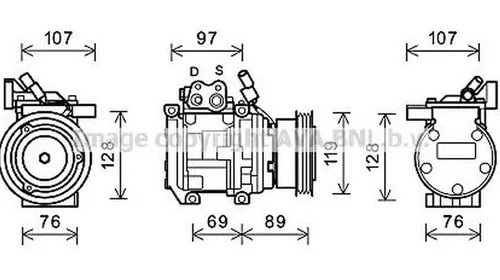 Compresor clima KIA CERATO LD AVA KK177 Piese