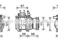 Compresor clima KIA CERATO LD AVA KK177