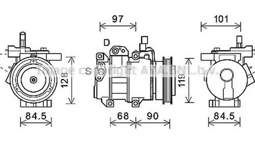 Compresor clima KIA CERATO LD AVA KK261 Piese