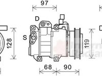 Compresor clima KIA CERATO limuzina LD VAN WEZEL 8300K261 PieseDeTop