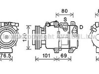 Compresor clima KIA SORENTO II XM AVA KK218