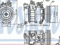 Compresor clima LANCIA KAPPA 838A NISSENS 89094 PieseDeTop