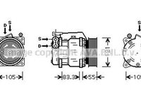 Compresor clima LANCIA KAPPA cupe 838 AVA LK090