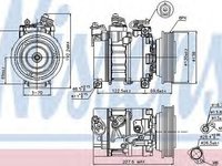 Compresor clima LANCIA LYBRA SW 839BX NISSENS 89094