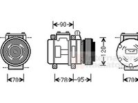 Compresor clima LAND ROVER DEFENDER pick-up LD VAN WEZEL 0200K028