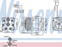 Compresor clima LAND ROVER DISCOVERY I LJ LG NISSENS 890222