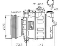 Compresor clima LAND ROVER FREELANDER LN NRF 32261G