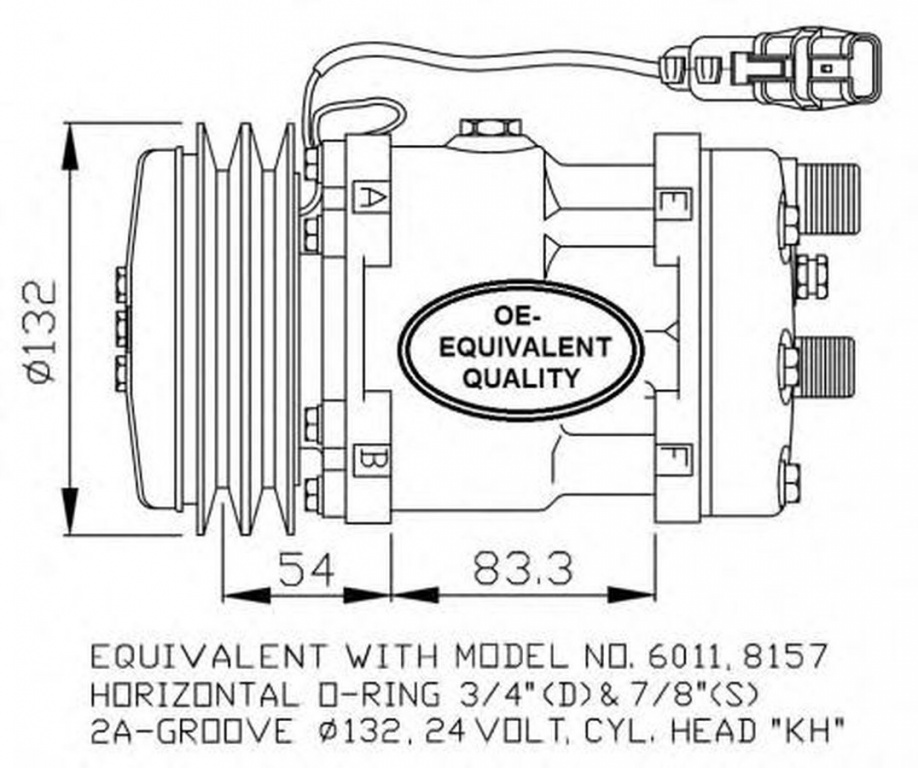 Compresor clima MAN E 2000 NRF 32708