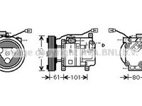 Compresor clima MAZDA 3 BK AVA MZK207