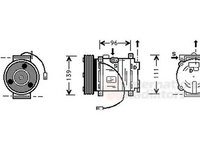 Compresor clima MAZDA 323 P V BA VAN WEZEL 2700K007