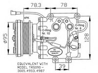 Compresor clima MAZDA 323 S V BA NRF 32236