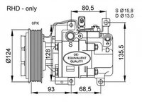 Compresor clima MAZDA 6 GG NRF 32408