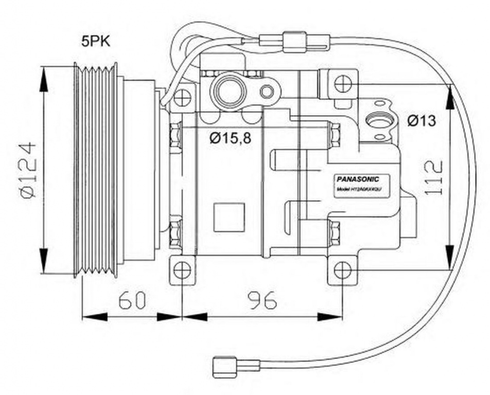 Compresor clima MAZDA PREMACY CP NRF 32099G